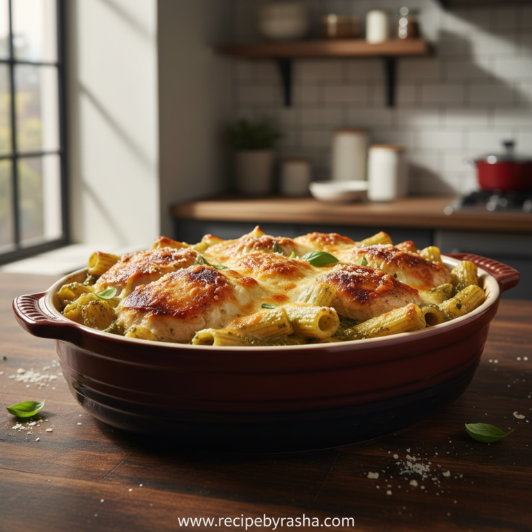 creamy-pesto-chicken-pasta-bake---easy-recipe_feature