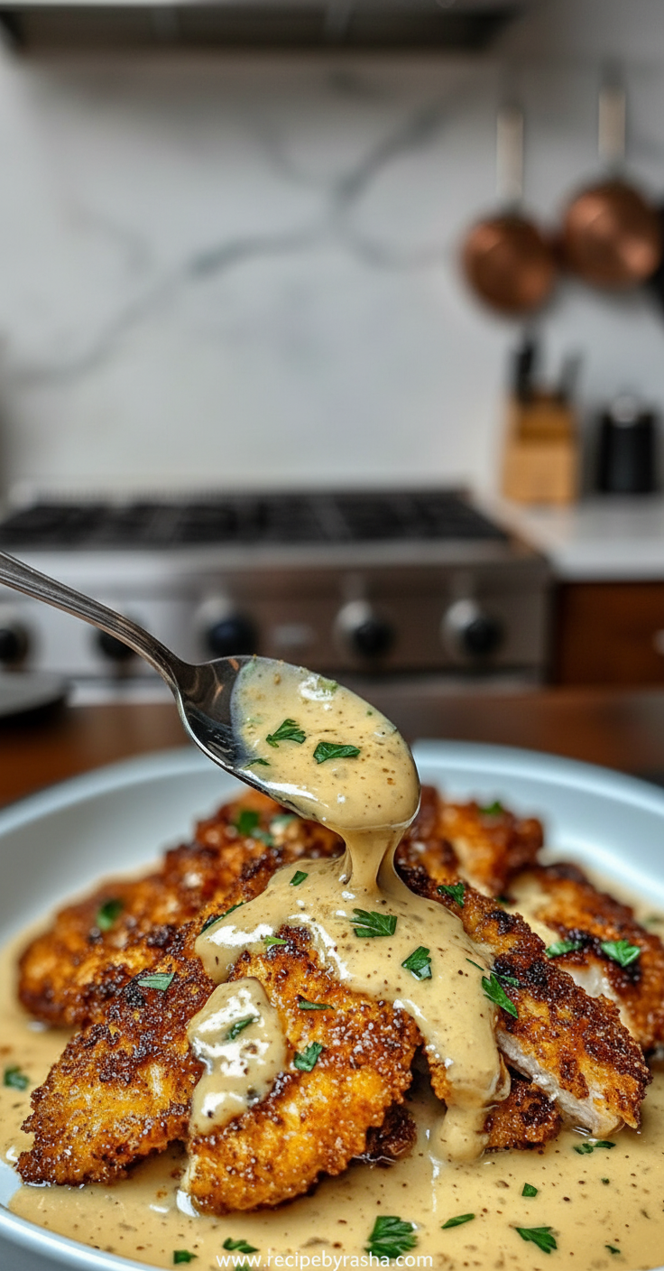 crispy-parmesan-chicken-with-a-rich-garlic-sauce---easy-dinner-idea---delectable-meal_feature