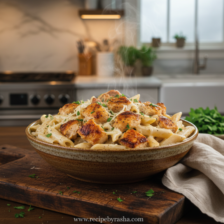 irresistible-creamy-rotisserie-chicken-pasta-recipe_feature