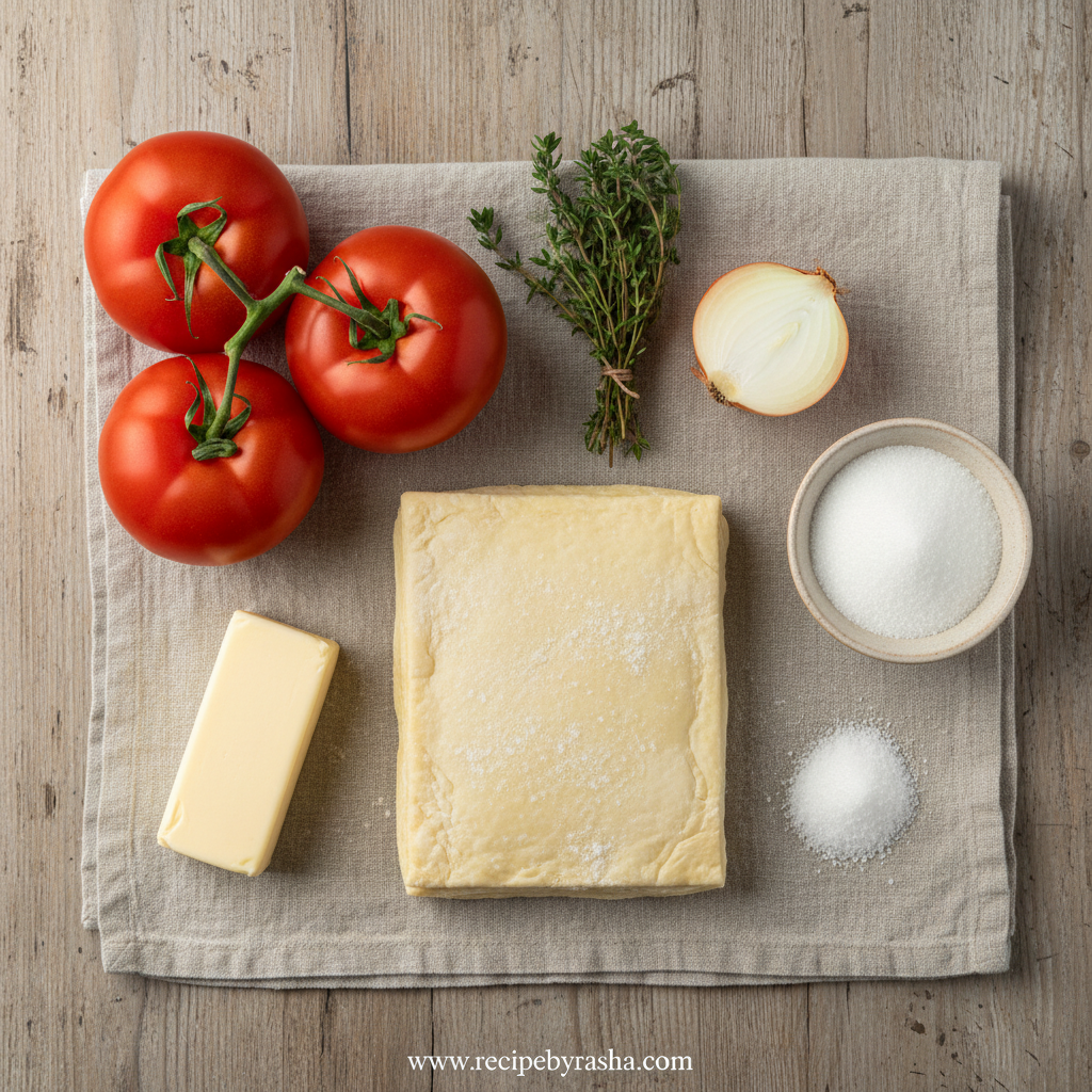 Ingredients for Beefsteak Tomato Tart
