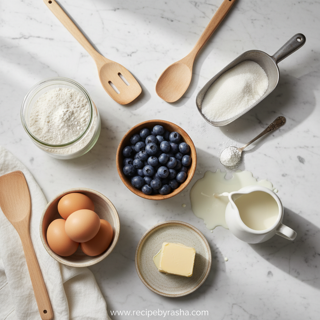 Blueberry Muffin Ingredients
