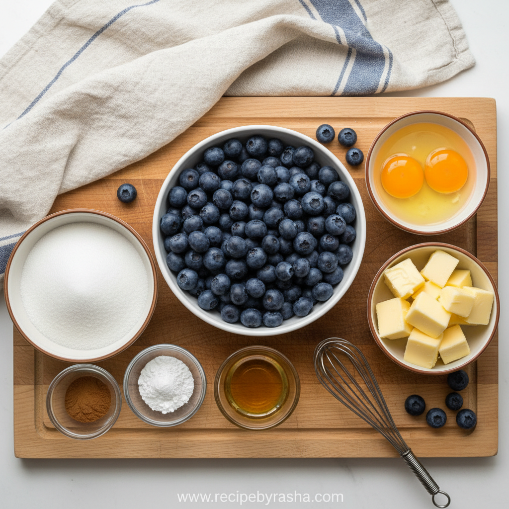 Ingredients for Blueberry Muffins