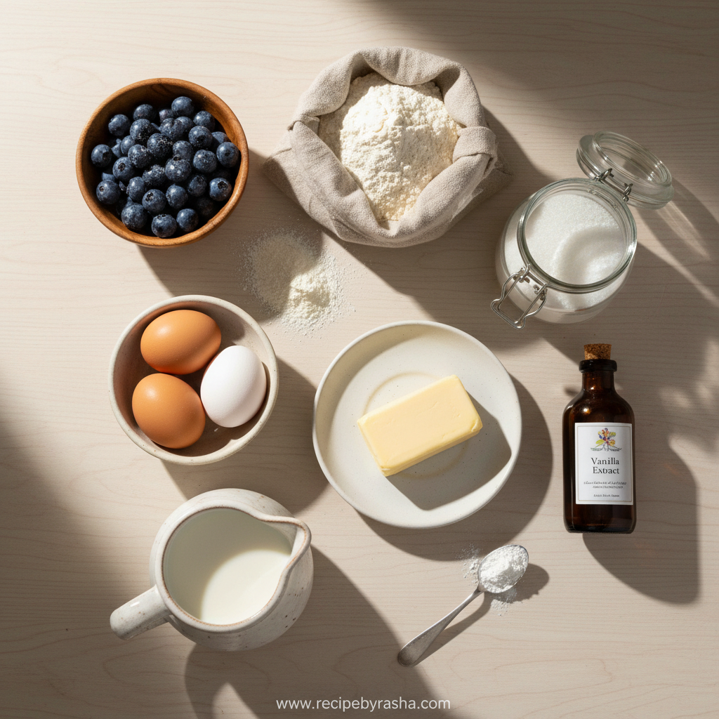 Blueberry Muffin Ingredients